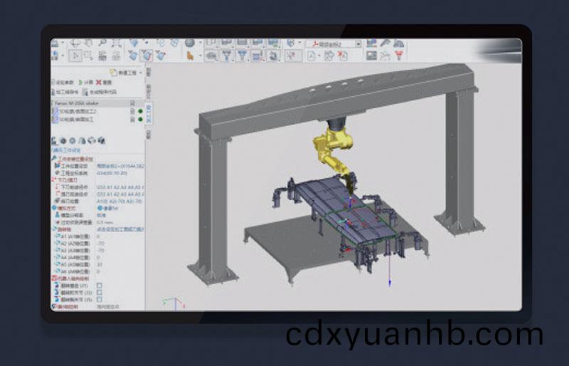 三维机器人激光切割机,三维激光切割机,3D激光切割机,离线编程软件